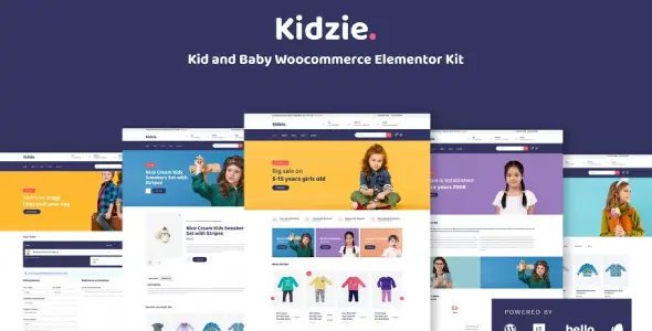 Kidzie – Baby & Kids E-Commerce Elementor Template Kit